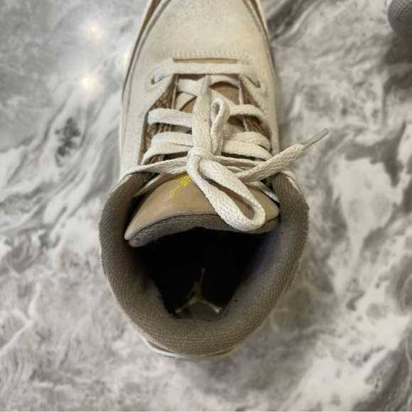 Nike Air Jordan 3 Retro Palomino Leather Sneakers High Top Shoes DM0966-102 1Y - Picture 8 of 9